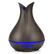 400ml Wood Grain Ultrasonic Aromatherapy Diffuser Cool Mist Humidifier with Waterless Auto Shut-off